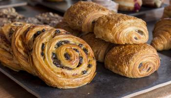 Cinnamon rolls and croissants