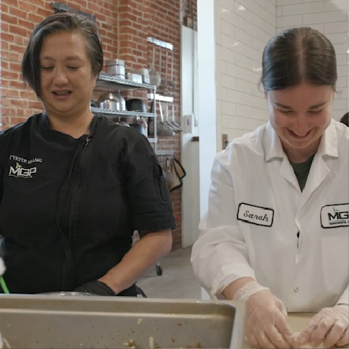 MGP employees cooking